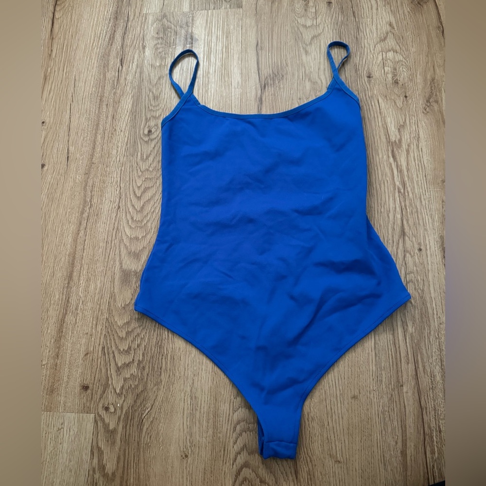 Free people blue bodysuit